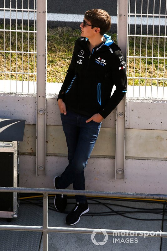 George Russell, Williams, al muretto box
