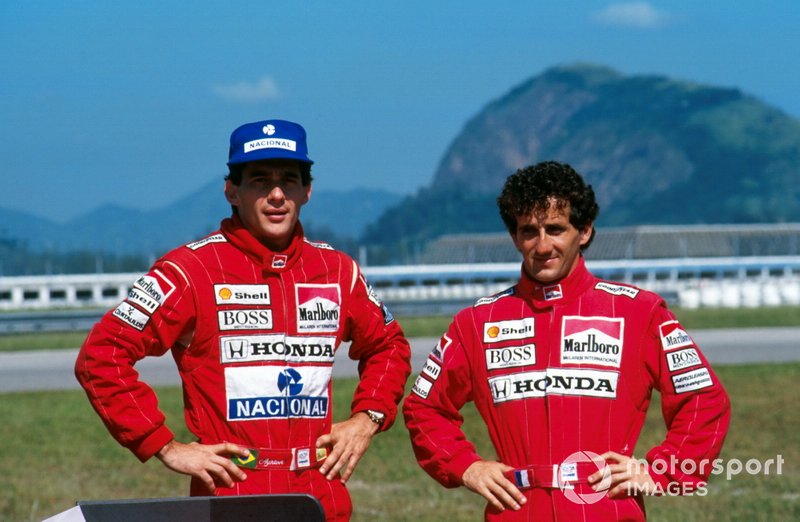Ayrton Senna, and Alain Prost, McLaren