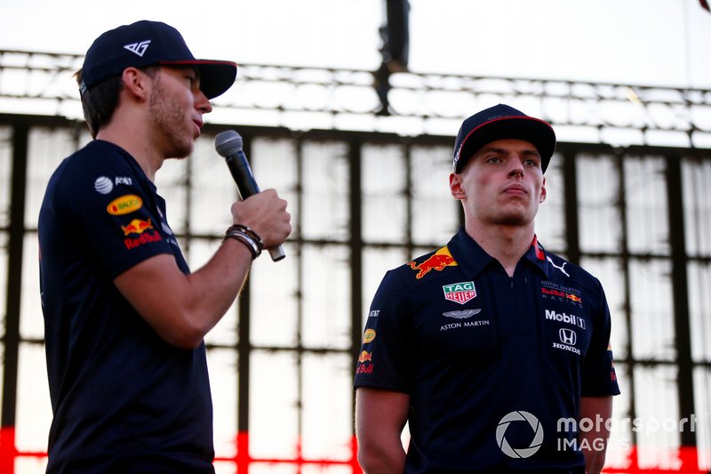 Pierre Gasly, Red Bull Racing and Max Verstappen, Red Bull Racing