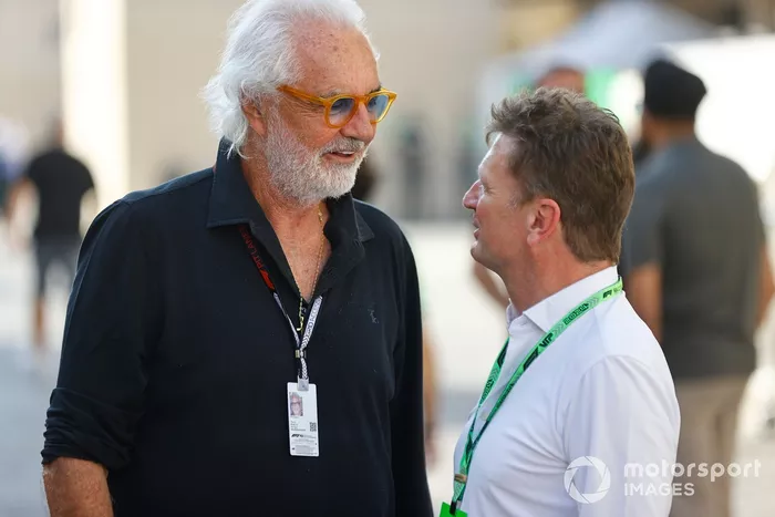 Flavio Briatore, Executive Advisor to Alpine F1, Allan McNish
