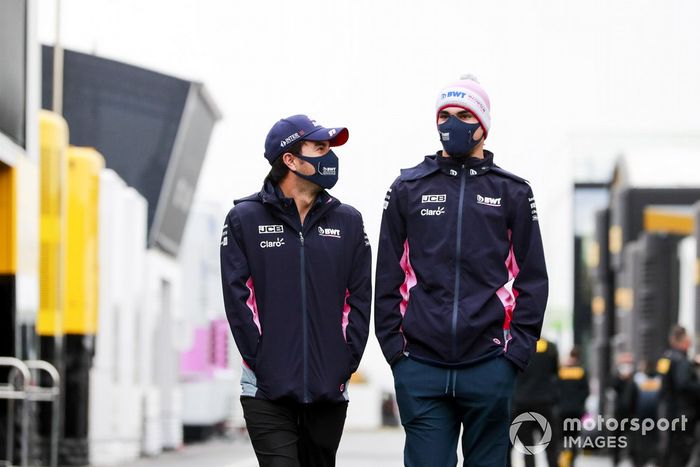 Sergio Pérez, Racing Point y Lance Stroll, Racing Point