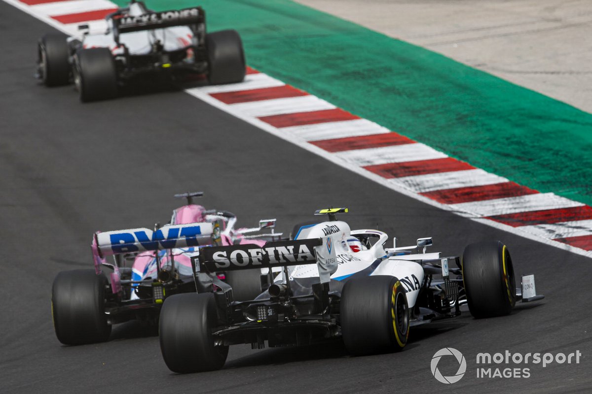 Sergio Pérez, Racing Point RP20, Nicholas Latifi, Williams FW43
