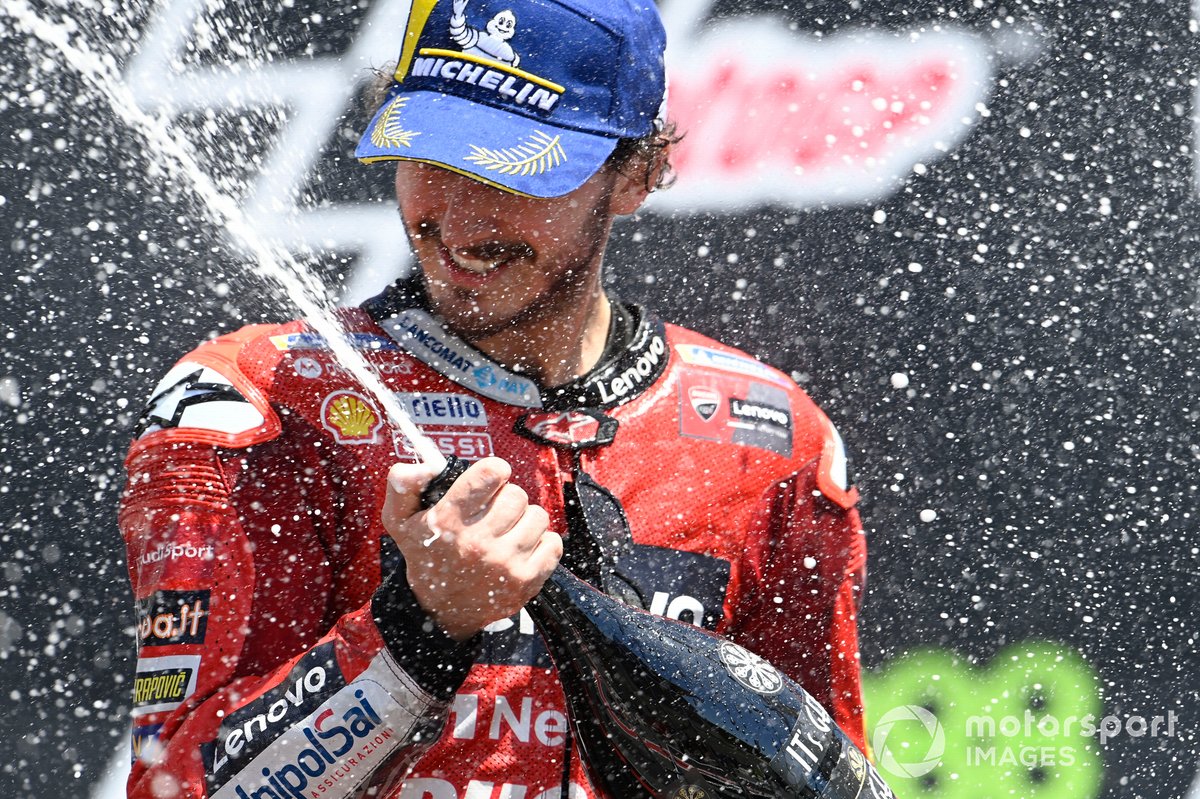Podio: segundo lugar Francesco Bagnaia, Ducati Team