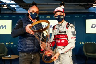 Gerhard Berger, ITR Chairman with Rene Rast, Audi Sport Team Rosberg