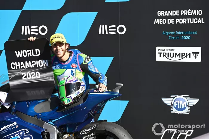 El campeón de Moto2 Enea Bastianini, Italtrans Racing Team