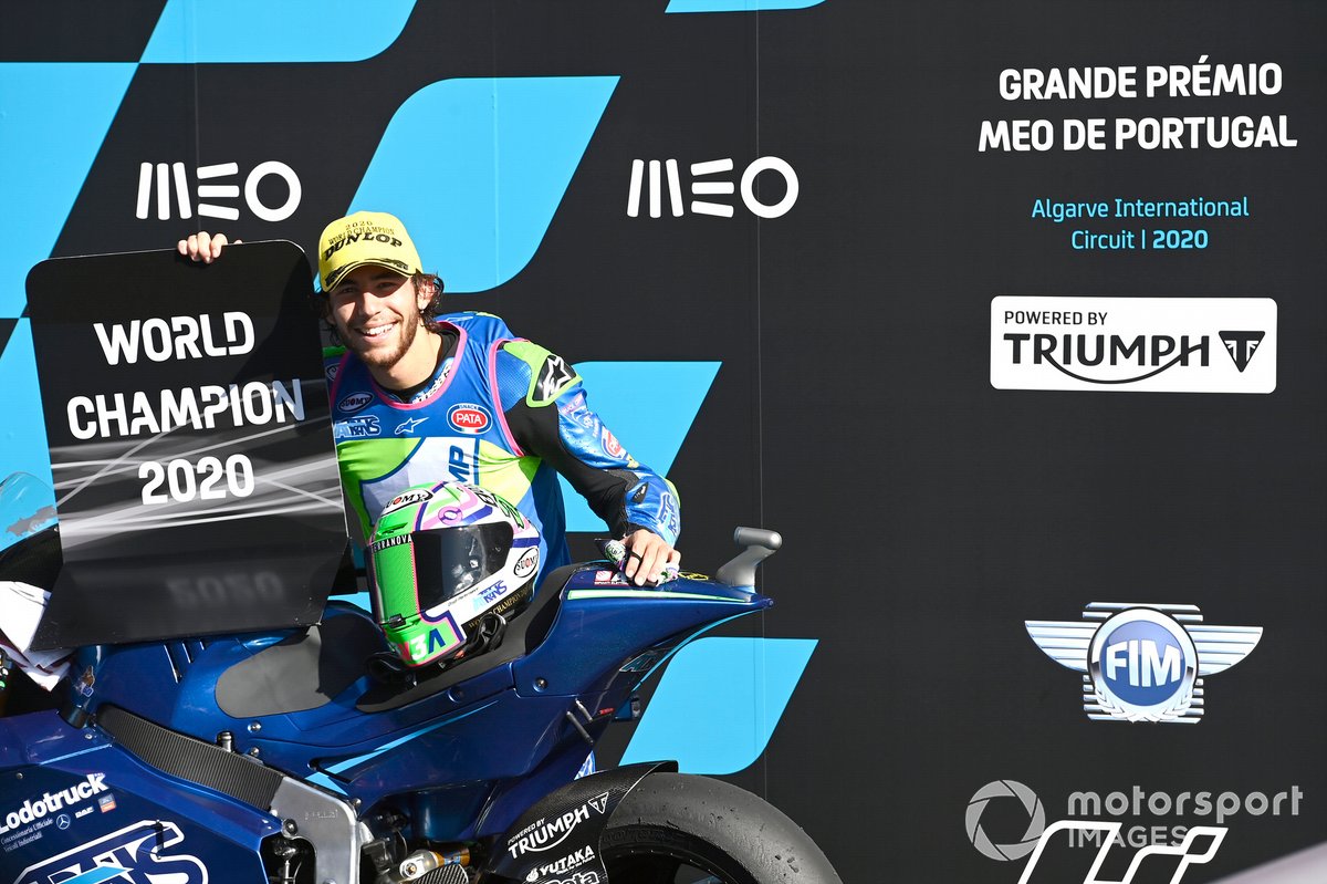 El campeón de Moto2 Enea Bastianini, Italtrans Racing Team