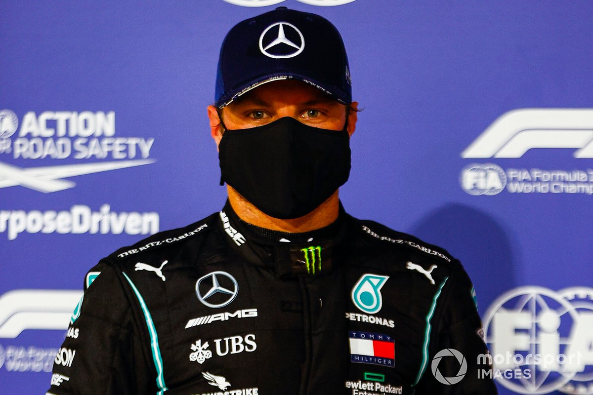 Polesitter Valtteri Bottas, Mercedes F1 W11
