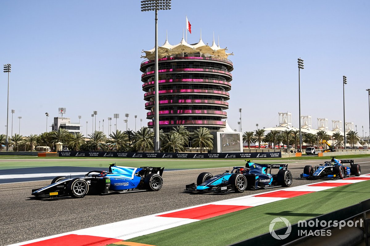Felipe Drugovich, Uni-Virtuosi, Marcus Armstrong, Dams y Guanyu Zhou, Uni-Virtuosi Racing