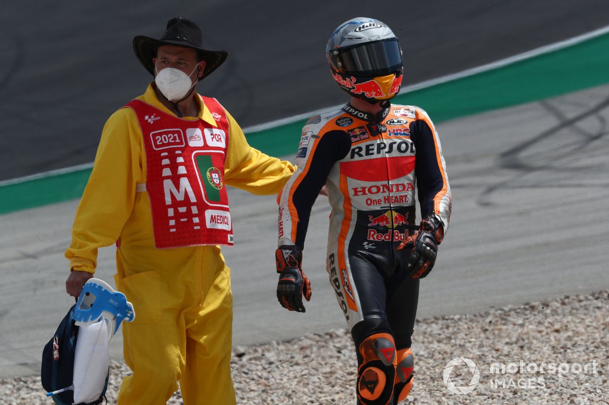 Pol Espargaro, Repsol Honda Team after the crash