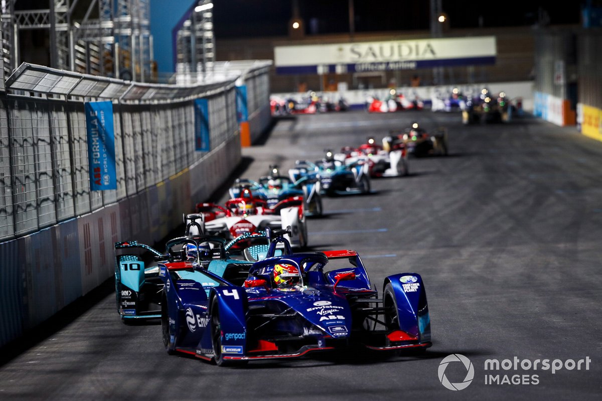 Robin Frijns, Envision Virgin Racing, Audi e-tron FE07 Sam Bird, Jaguar Racing, Jaguar I-Type 5