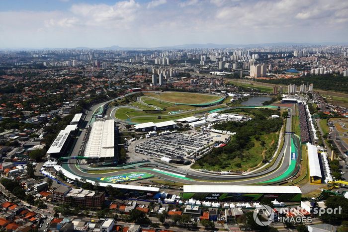 Una vista aérea del circuito