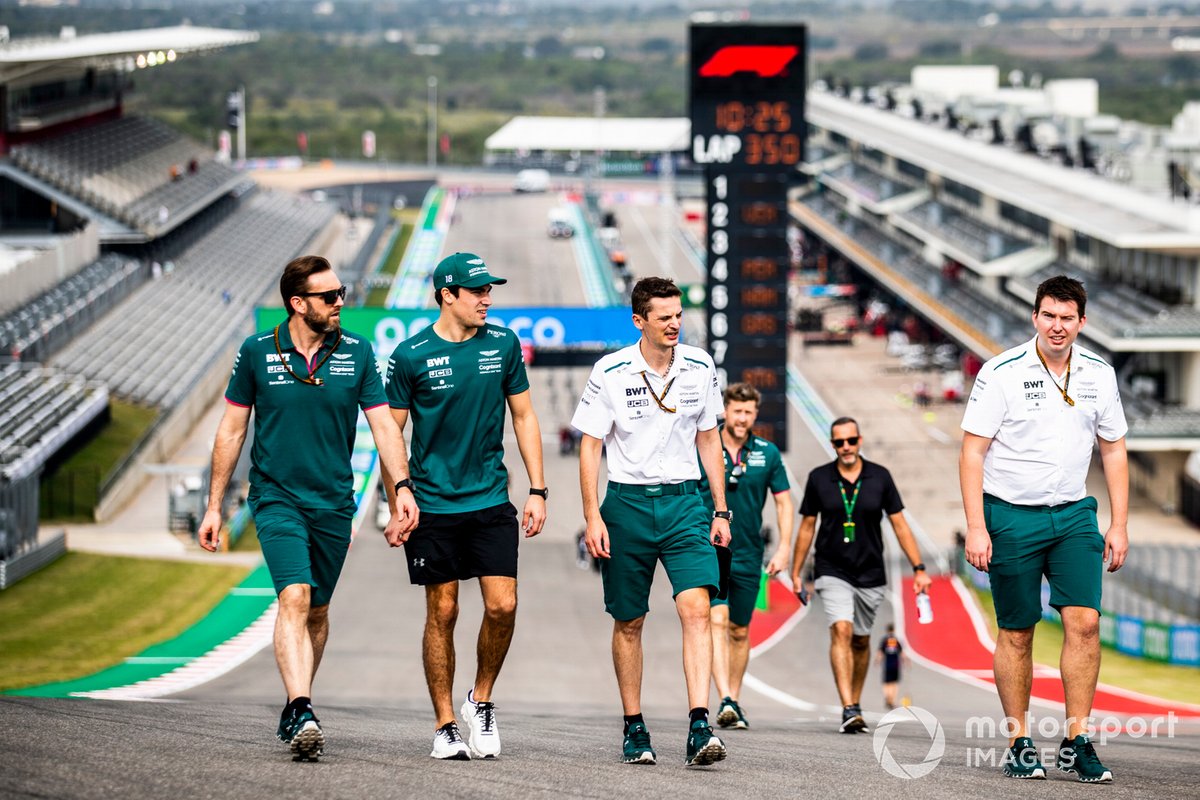 Lance Stroll, Aston Martin, recorre la pista