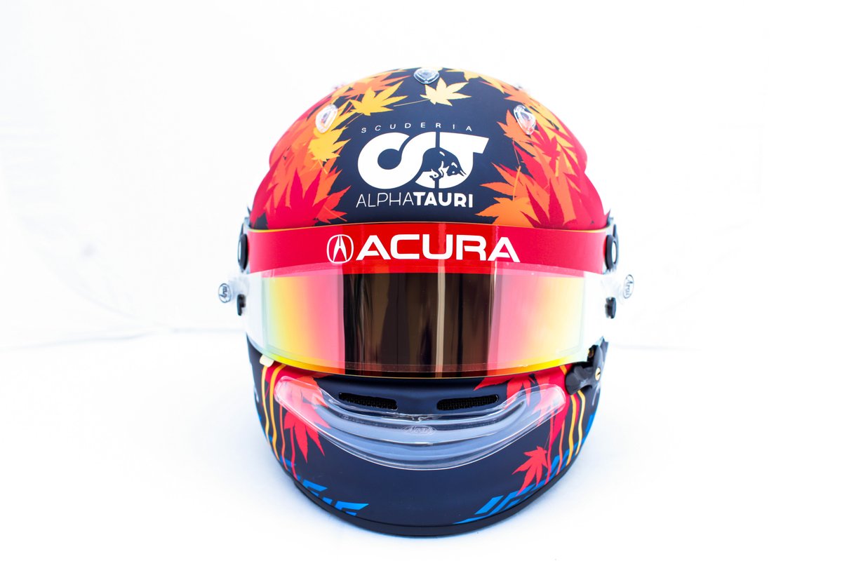 Casque de Yuki Tsunoda, AlphaTauri