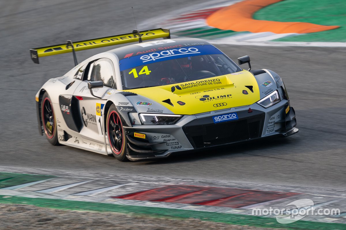 #14 Audi Sport Italia, Audi R8 LMS GT3 Evo: Daniel Mancinelli, Vito Postiglione, Filip Salaquarda