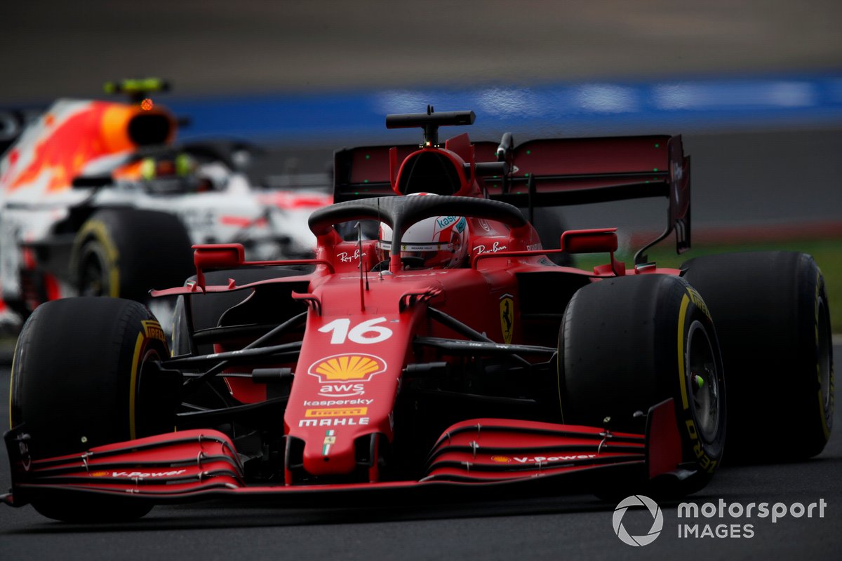 Charles Leclerc, Ferrari SF21, Sergio Perez, Red Bull Racing RB16B