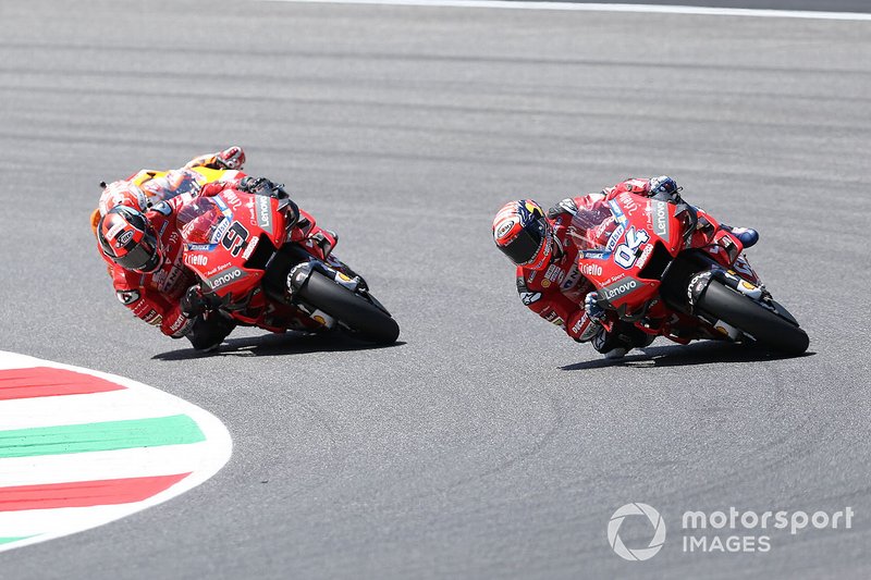 Danilo Petrucci, Ducati Team, Andrea Dovizioso, Ducati Team & Marc Marquez, Repsol Honda Team MotoGP
