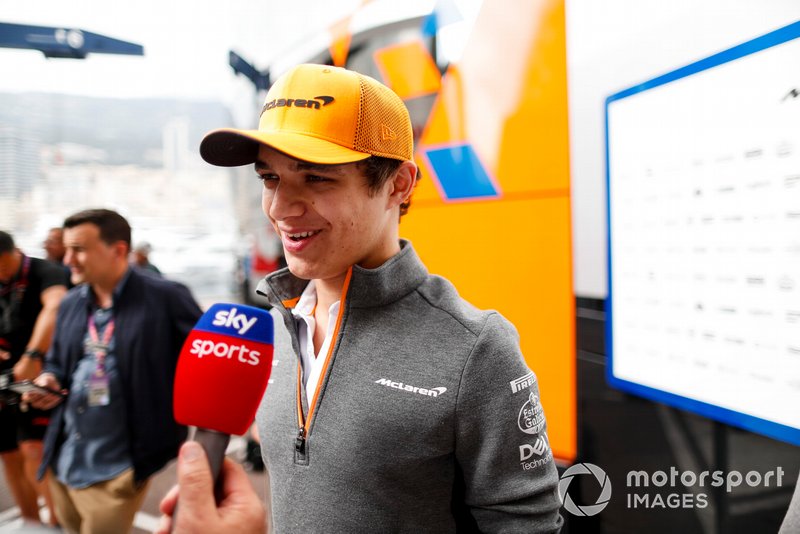 Lando Norris, McLaren parla ai media