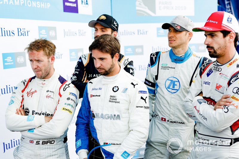Sam Bird, Envision Virgin Racing, Antonio Felix da Costa, BMW I Andretti Motorsports, Edoardo Mortara Venturi Formula E, Lucas Di Grassi, Audi Sport ABT Schaeffler