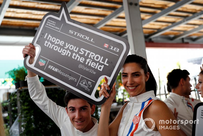 Models with support signs