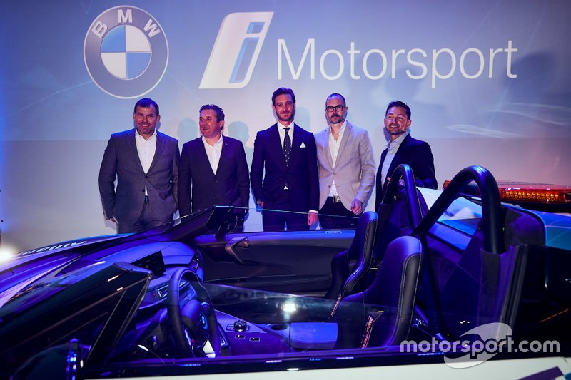 Unveil of the BMW i8 Roadster Safety Cars at “Yacht Club de Monaco" with Robert Irlinger, Vincent Salimon, Pierre Casiraghi, Michael Scully, Bruno Correia