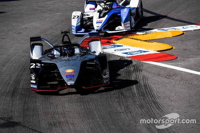 Sébastien Buemi, Nissan e.Dams, Nissan IMO1, Alexander Sims, BMW I Andretti Motorsports, BMW iFE.18 