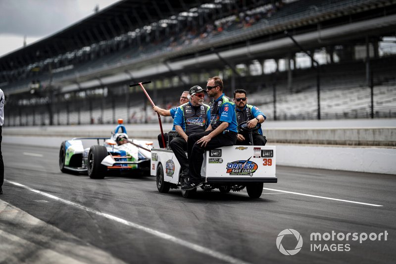 Pippa Mann, Clauson-Marshall Racing Chevrolet, crew
