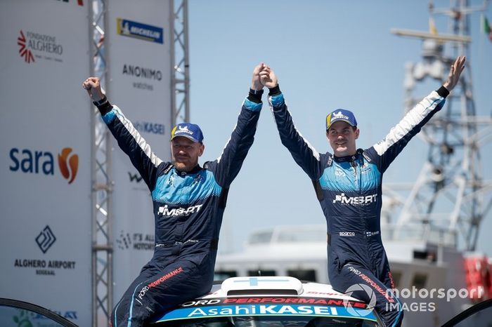 Podium: Teemu Suninen, Jarmo Lehtinen, M-Sport Ford WRT Ford Fiesta WRC