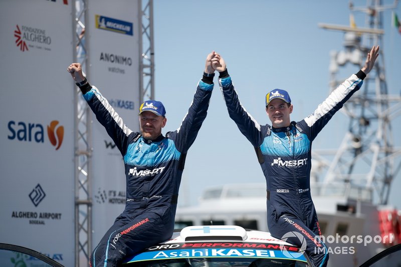 Podium: Teemu Suninen, Jarmo Lehtinen, M-Sport Ford WRT Ford Fiesta WRC