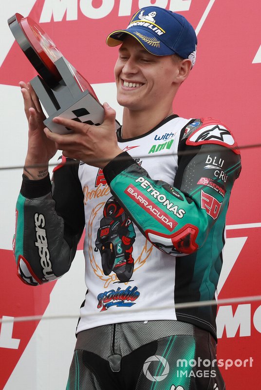 Podium: second place Fabio Quartararo, Petronas Yamaha SRT