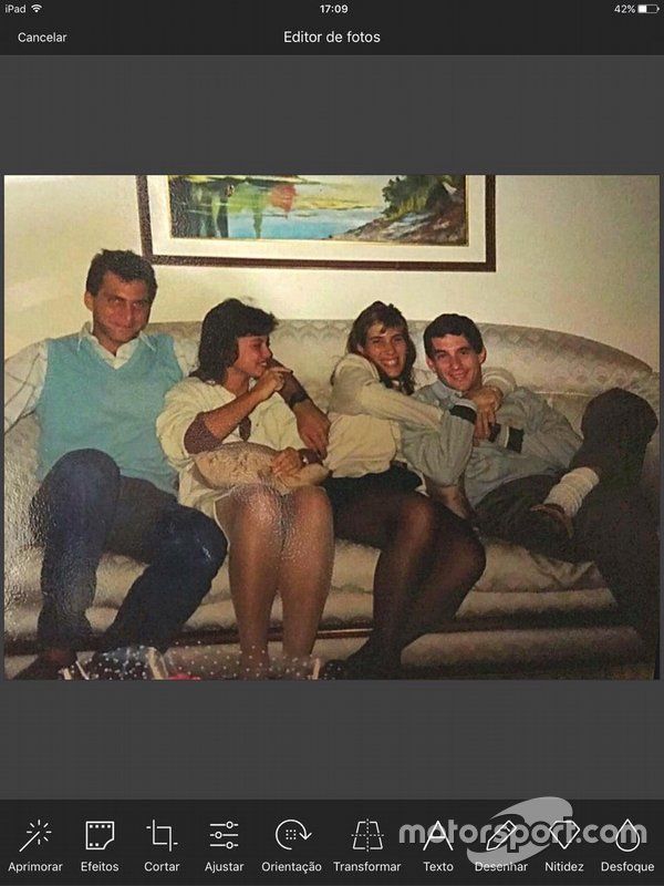 Ayrton Senna e Adriane Yamin