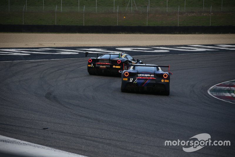 #3 Ferrari 488 Challenge, Rossocorsa: Niccolò Schirò, #17 Ferrari 488 Challenge, Formula Racing: Louis Prette