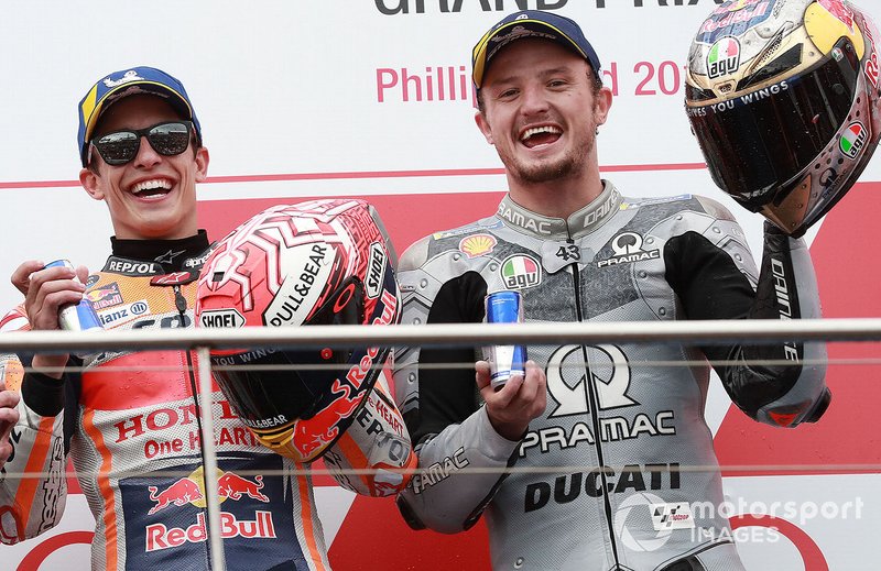 Podium: race winner Marc Marquez, Repsol Honda Team, third place Jack Miller, Pramac Racing