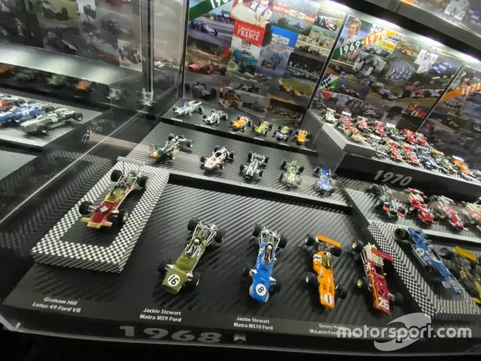 Colección de coches miniatura de F1