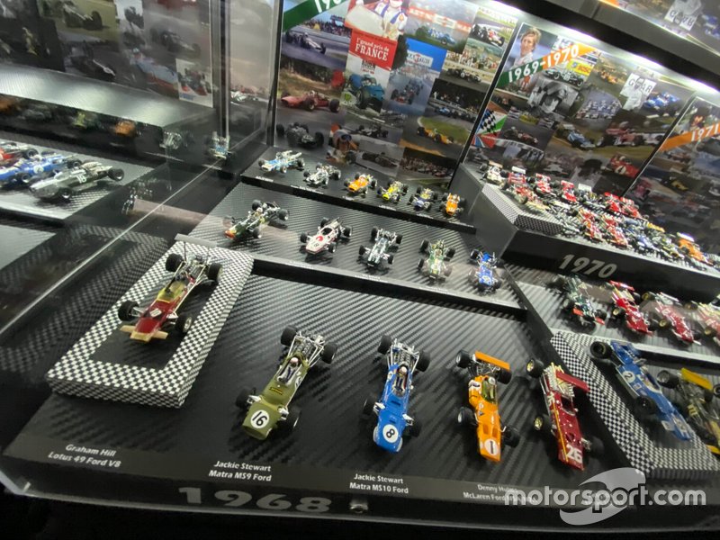 Colección de coches miniatura de F1