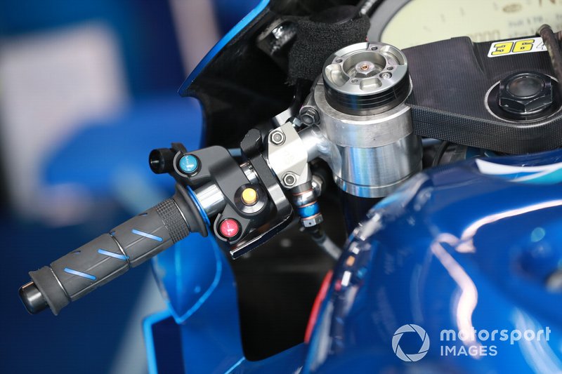 Het stuur van Joan Mir, Team Suzuki MotoGP