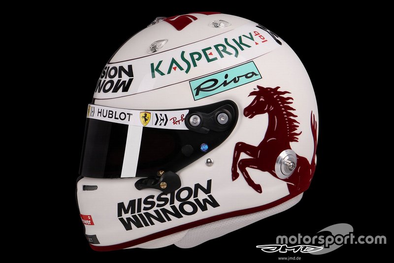 Casco de Sebastian Vettel, Ferrari