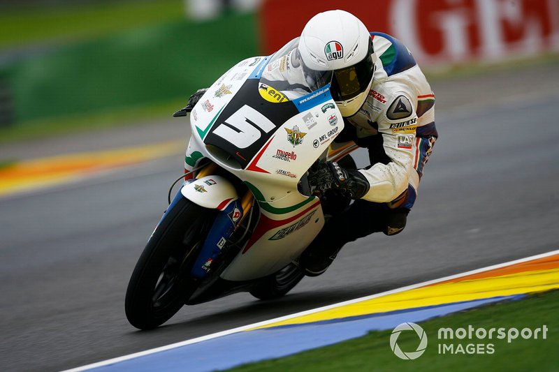 Moto3, Romano Fenati alla gara di Valencia del 2012