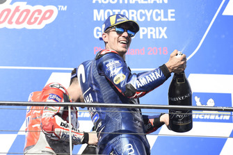 Podium: race winner Maverick Viñales, Yamaha Factory Racing