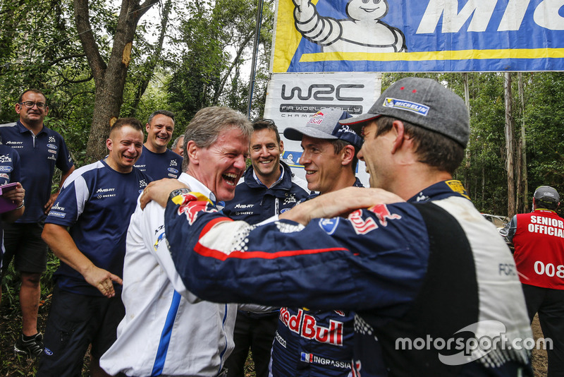 2018 WRC champions Sébastien Ogier, Julien Ingrassia, Ford Fiesta WRC, M-Sport Ford, Malcolm Wilson