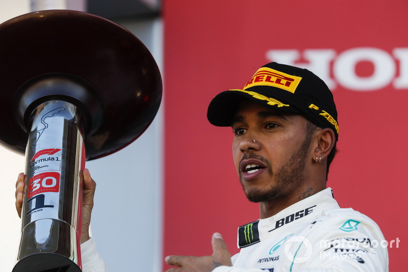 Pemenang balapan, Lewis Hamilton, Mercedes AMG F1