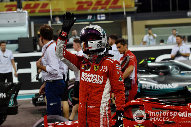 Sebastian Vettel, Ferrari celebrates