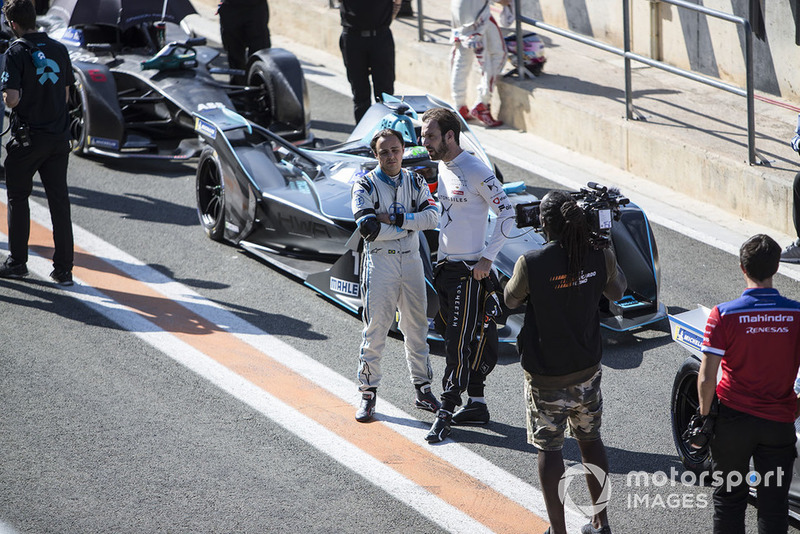 Felipe Massa, Venturi Formula E talks to Jean-Eric Vergne, DS TECHEETAH, DS E-Tense FE19