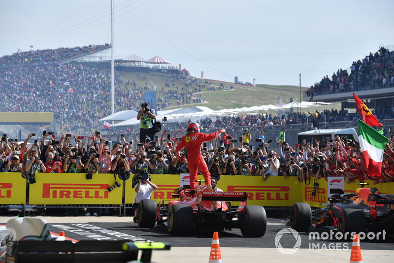 Yarış galibi Kimi Raikkonen, Ferrari SF71H, Parc Ferme