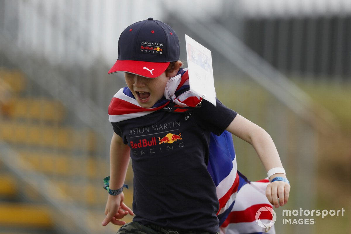 A young fan at the track