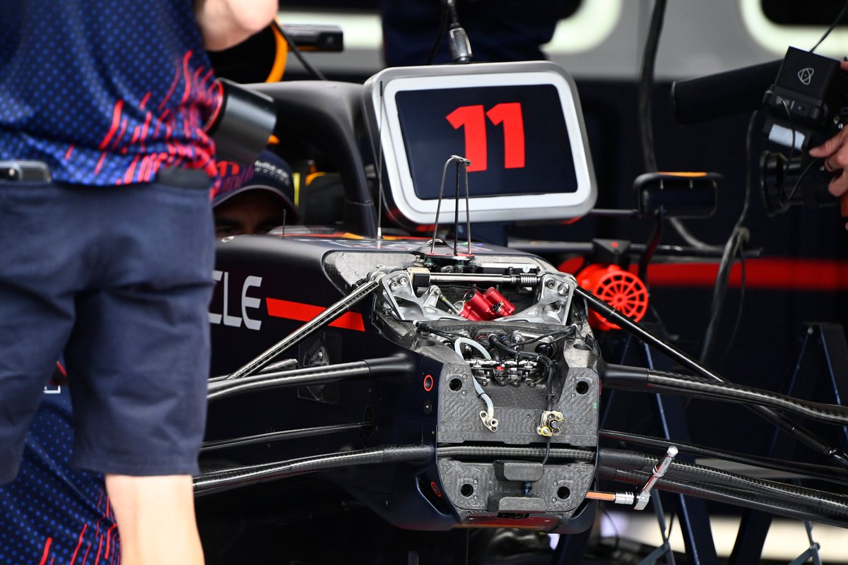 Detalle frontal del Red Bull Racing RB16B