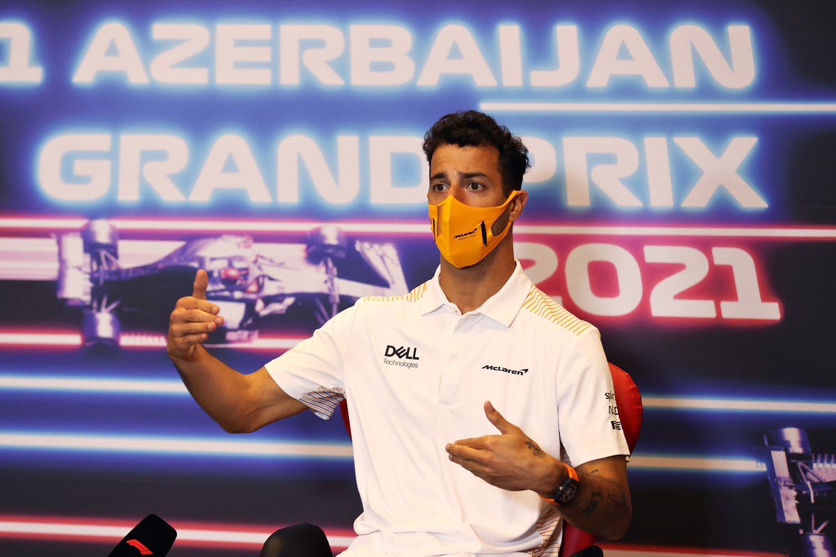 Daniel Ricciardo, McLaren at press conference
