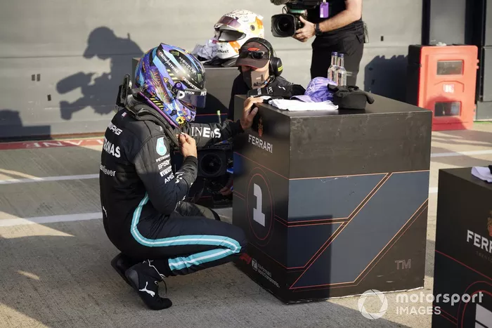 Ganador de la primera posición para la carrera Sprint Lewis Hamilton, Mercedes