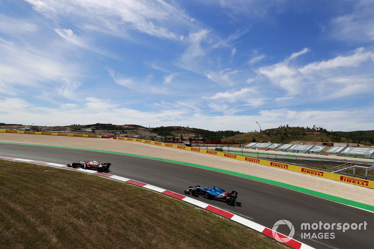 Antonio Giovinazzi, Alfa Romeo Racing C41, Fernando Alonso, Alpine A521