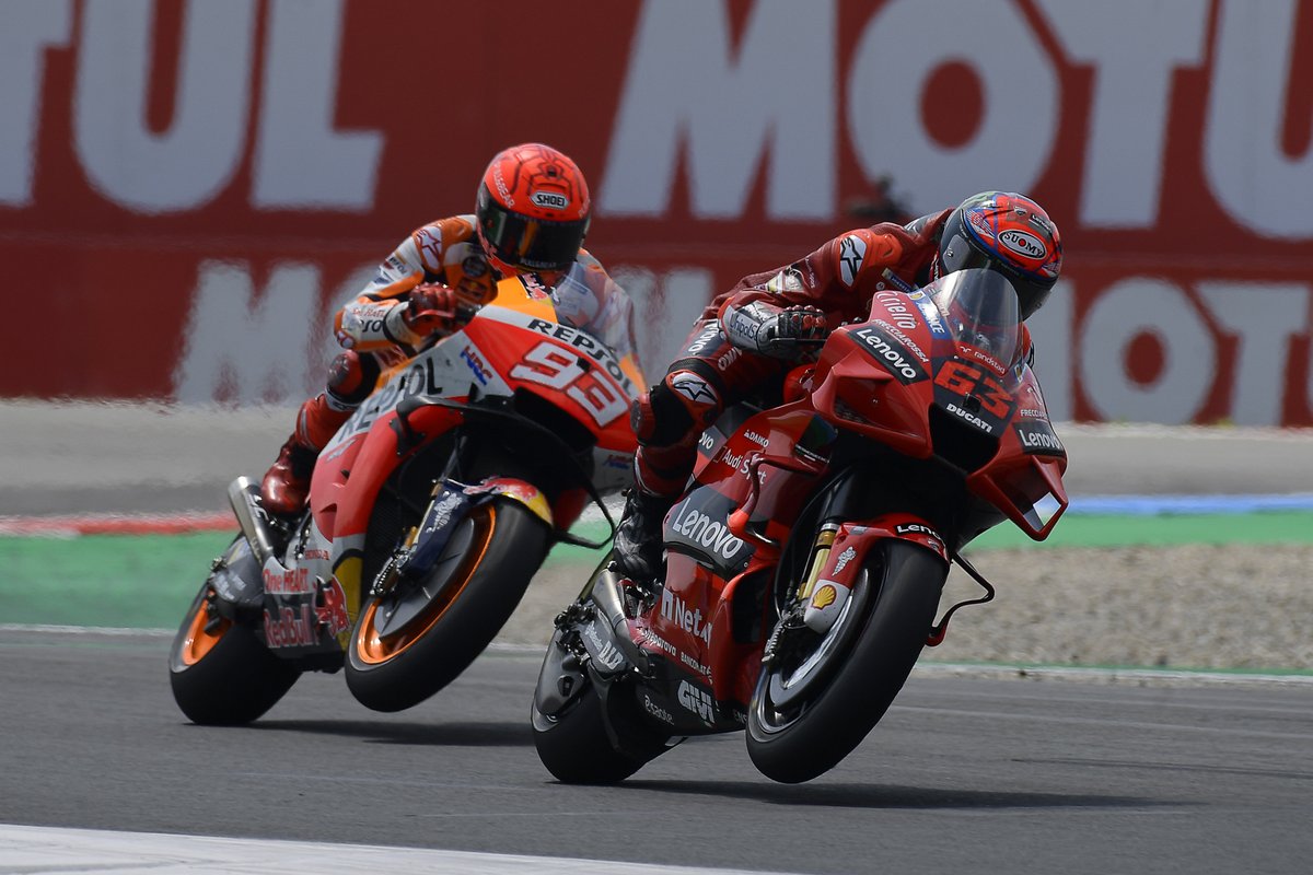 Francesco Bagnaia, Ducati Team, Marc Marquez, Repsol Honda Team