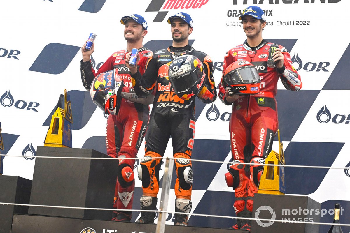 Jack Miller, Ducati Team, Miguel Oliveira, Red Bull KTM Factory Racing, Francesco Bagnaia, Ducati Team